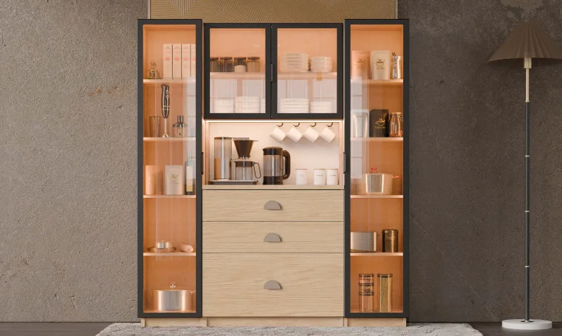 Ladin Vitrin & Bar Ünitesi farklı açıdan